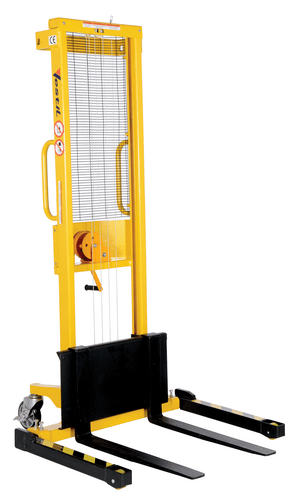 Centerline Dynamics Stackers Vestil Steel Stacker with Adjustable Manual Hand Winch 770 Lb. Capacity