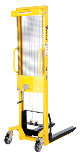 Centerline Dynamics Stackers Vestil Steel Stacker with Fixed Manual Hand Winch 770 Lb. Capacity