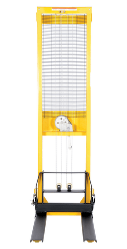 Centerline Dynamics Stackers Vestil Steel Stacker with Fixed Manual Hand Winch 770 Lb. Capacity