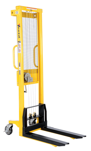Centerline Dynamics Stackers Vestil Steel Stacker with Fixed Manual Hand Winch 770 Lb. Capacity