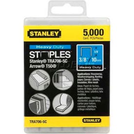 Centerline Dynamics Staples Heavy-Duty Narrow Crown Staples 3/8", 5,000 Pack