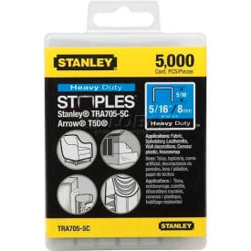 Centerline Dynamics Staples Heavy-Duty Narrow Crown Staples 5/16", 5,000 Pack