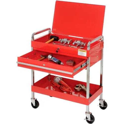 Centerline Dynamics Sunex Storage Sunex Tools 8013A 30" Red Tool Cart W/ Locking Top & Drawer