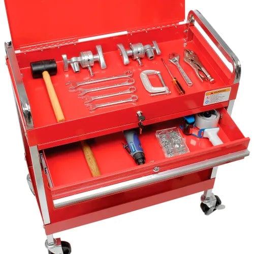 Centerline Dynamics Sunex Storage Sunex Tools 8013A 30" Red Tool Cart W/ Locking Top & Drawer