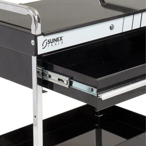 Centerline Dynamics Sunex Storage Sunex Tools 8013ABK 30" Black Tool Cart W/ Locking Top & Drawer