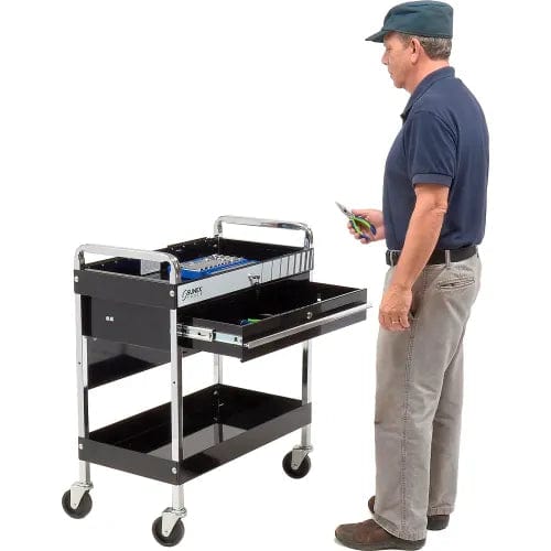 Centerline Dynamics Sunex Storage Sunex Tools 8013ABK 30" Black Tool Cart W/ Locking Top & Drawer