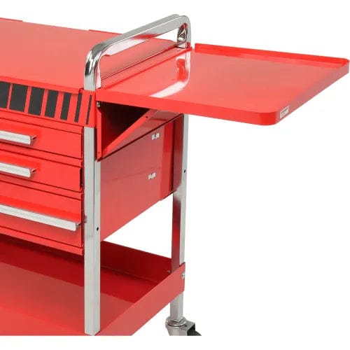 Centerline Dynamics Sunex Storage Sunex Tools 8013ADELUXE 4 Drawer Deluxe Red Tool Cart W/ Locking Top & Drawers