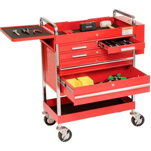 Centerline Dynamics Sunex Storage Sunex Tools 8045 27" Professional 5 Drawer Red Tool Cart w/ Locking Top