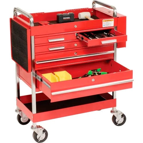 Centerline Dynamics Sunex Storage Sunex Tools 8045 27" Professional 5 Drawer Red Tool Cart w/ Locking Top