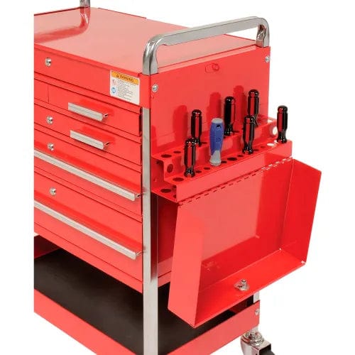 Centerline Dynamics Sunex Storage Sunex Tools 8045 27" Professional 5 Drawer Red Tool Cart w/ Locking Top