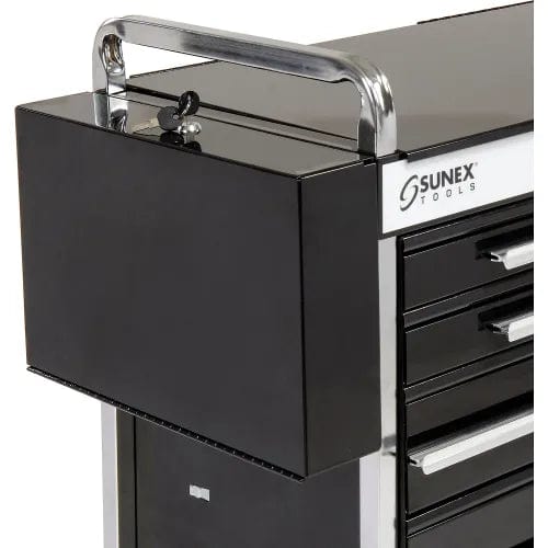 Centerline Dynamics Sunex Storage Sunex® Tools Professional 5-Drawer Black Tool Cart W/ Locking Top, 27"H