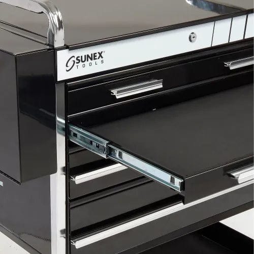 Centerline Dynamics Sunex Storage Sunex® Tools Professional 5-Drawer Black Tool Cart W/ Locking Top, 27"H