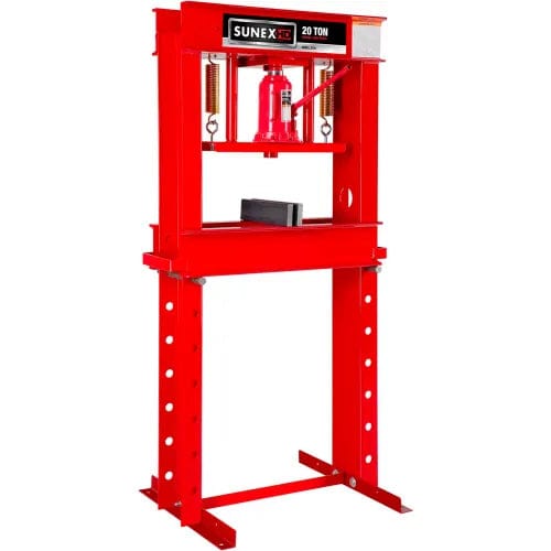 Centerline Dynamics Sunex Tools Sunex Tools 5720 - 20 Ton Shop Press w/ Accessory Kit - Fully Welded