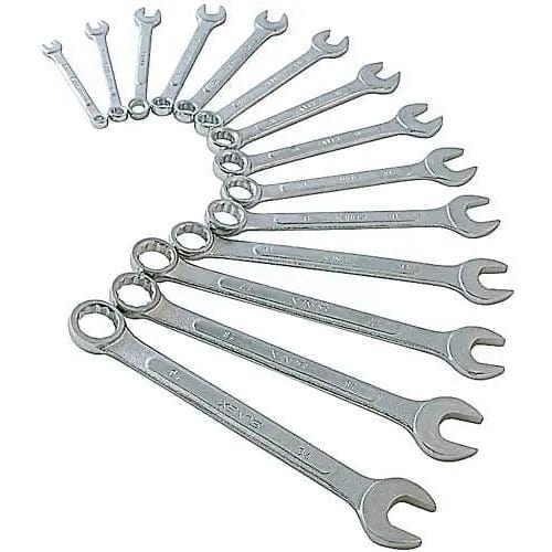 Centerline Dynamics Sunex Tools Sunex Tools 9715A 14 PC. 6-19MM Metric Raised Panel Combination Wrench Set W/ Storage Pouch