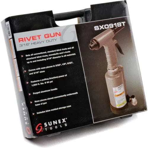 Centerline Dynamics Sunex Tools Sunex Tools Heavy Duty Rivet Gun, 1/4" Air Inlet