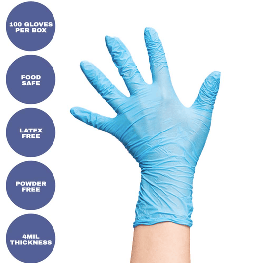 Centerline Dynamics Sunline Nitrile Gloves Small Blue 100/Box