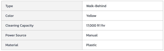 Centerline Dynamics Sweepers Global Industrial™ Push Sweeper, 32" Cleaning Path