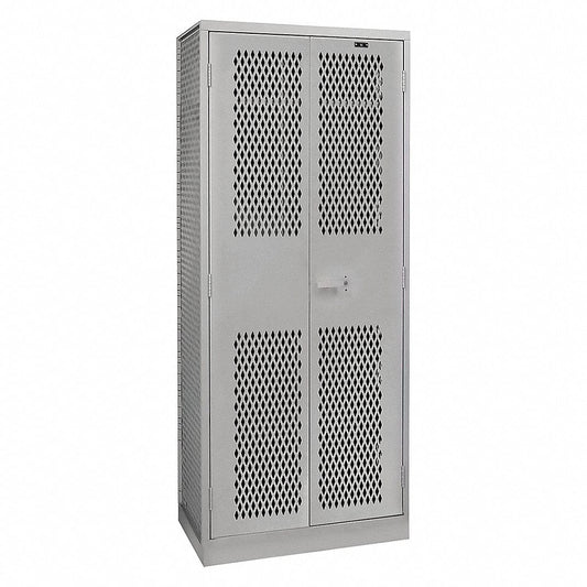 Centerline Dynamics Ta 50 Lockers Hallowell TA50 Equipment Storage Locker, 42"W x 24"D x 78"H, 725 Dark Gray, Single Tier, Double Door, 1-Wide