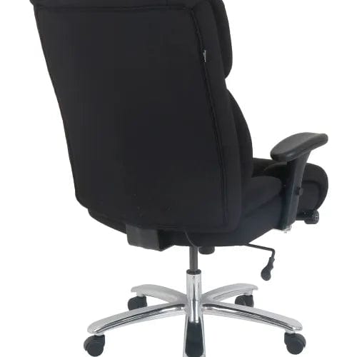 Centerline Dynamics Task & Desk Chairs 24 Hour Big & Tall Chair With High Back & Adjustable Arms, Fabric, Black