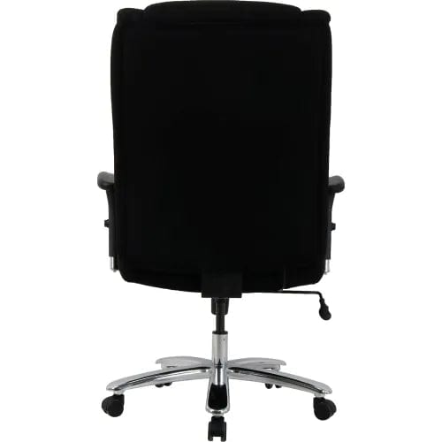 Centerline Dynamics Task & Desk Chairs 24 Hour Big & Tall Chair With High Back & Adjustable Arms, Fabric, Black