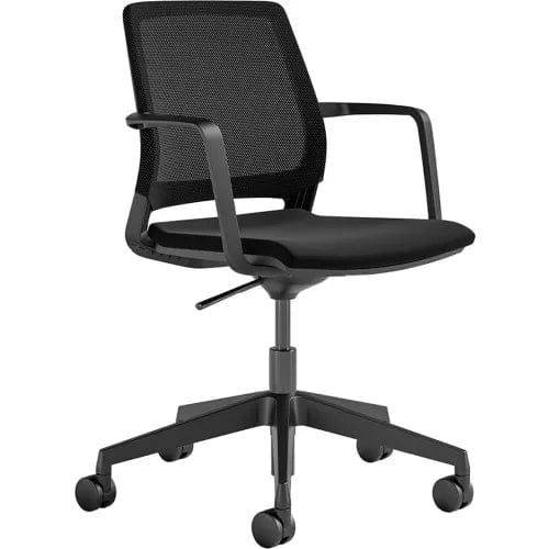 Centerline Dynamics Task & Desk Chairs Conference Chair, Mid Back, 18" - 22"H Seat, Black