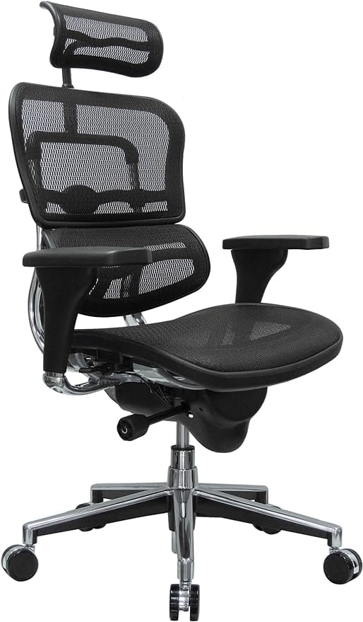 Centerline Dynamics Task & Desk Chairs Executive High Back Chair - ME7ERG(N) - Black Mesh