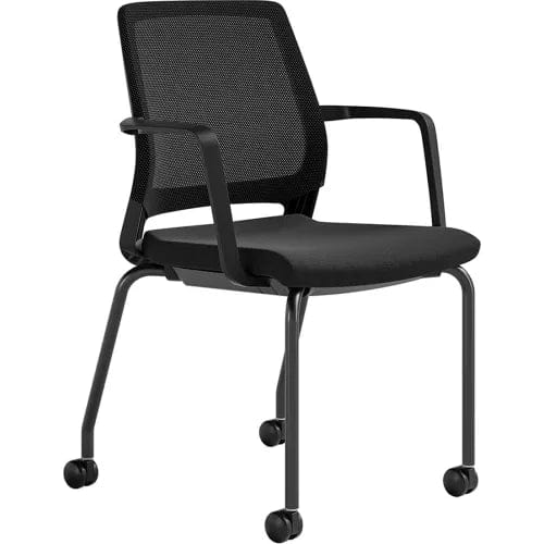 Centerline Dynamics Task & Desk Chairs Guest Chair, Mid Back, 18"H Seat, Black