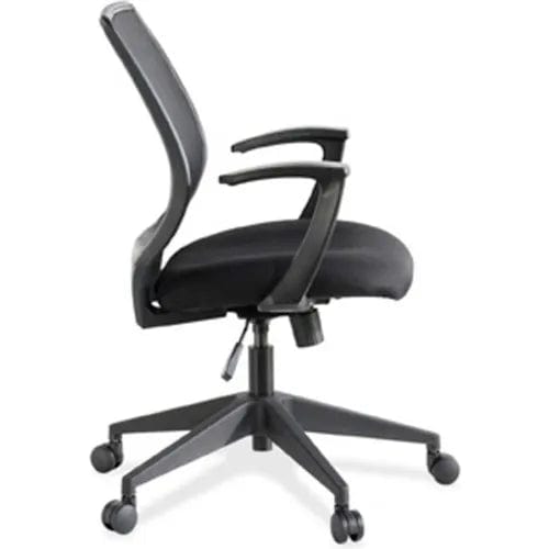 Centerline Dynamics Task & Desk Chairs Mesh-Back Executive Chair, LLR84868, Fabric, Black