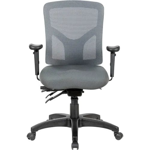 Centerline Dynamics Task & Desk Chairs Mesh Back Multifunctional Chair, Gray Seat w/ Gray Mesh