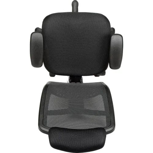 Centerline Dynamics Task & Desk Chairs Mesh Office Chair with Headrest, High Back & Adjustable Arms, Fabric, Black