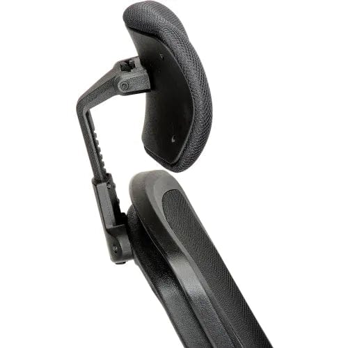 Centerline Dynamics Task & Desk Chairs Mesh Office Chair with Headrest, High Back & Adjustable Arms, Fabric, Black