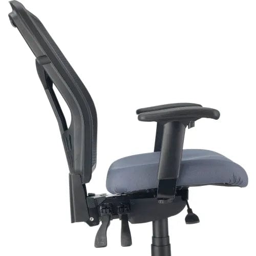 Centerline Dynamics Task & Desk Chairs Mesh Office Chair With High Back & Adjustable Arms, Fabric, Gray