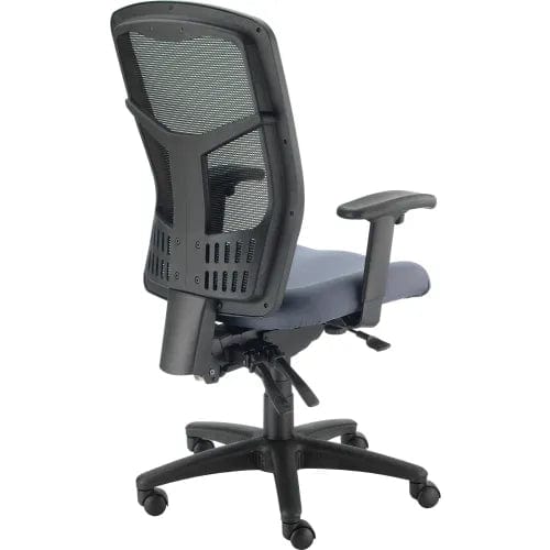 Centerline Dynamics Task & Desk Chairs Mesh Office Chair With High Back & Adjustable Arms, Fabric, Gray