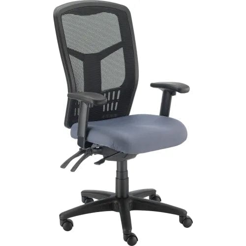 Centerline Dynamics Task & Desk Chairs Mesh Office Chair With High Back & Adjustable Arms, Fabric, Gray