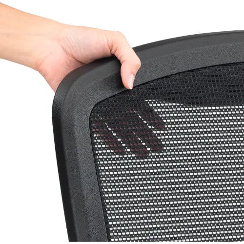 Centerline Dynamics Task & Desk Chairs Mesh Office Chair With High Back & Adjustable Arms, Fabric, Gray