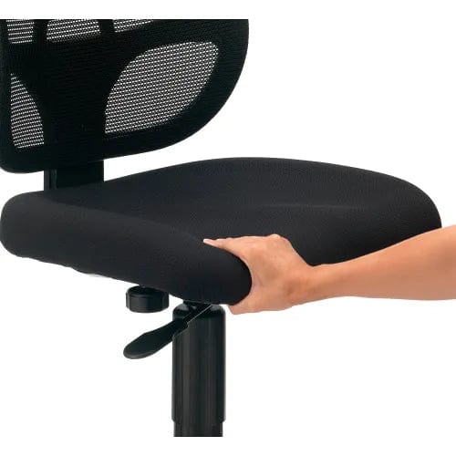 Centerline Dynamics Task & Desk Chairs Mesh Office Chair With Mid Back, Fabric, Black