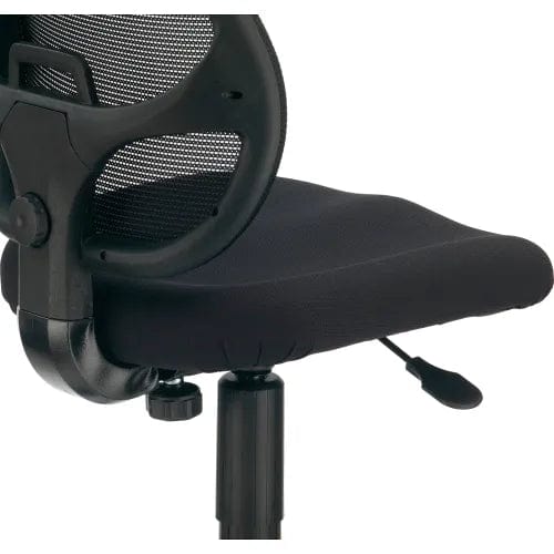 Centerline Dynamics Task & Desk Chairs Mesh Office Chair With Mid Back, Fabric, Black