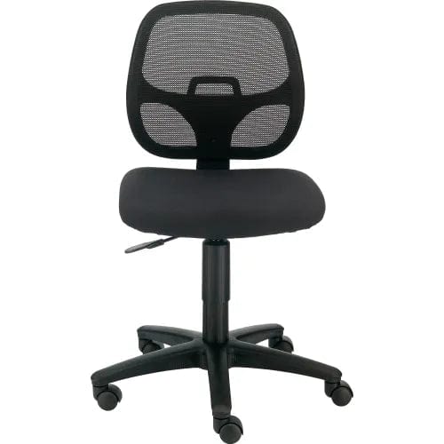 Centerline Dynamics Task & Desk Chairs Mesh Office Chair With Mid Back, Fabric, Black
