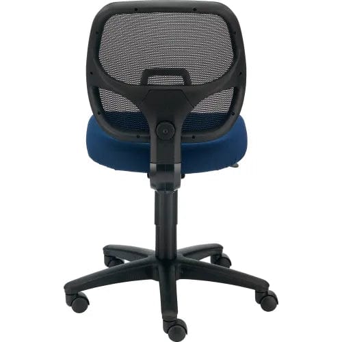Centerline Dynamics Task & Desk Chairs Mesh Office Chair With Mid Back, Fabric, Blue