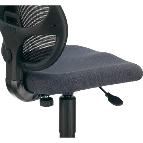 Centerline Dynamics Task & Desk Chairs Mesh Office Chair With Mid Back, Fabric, Gray