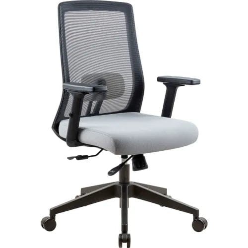 Centerline Dynamics Task & Desk Chairs Mesh Task Chair with Seat Slider, Fabric, Gray