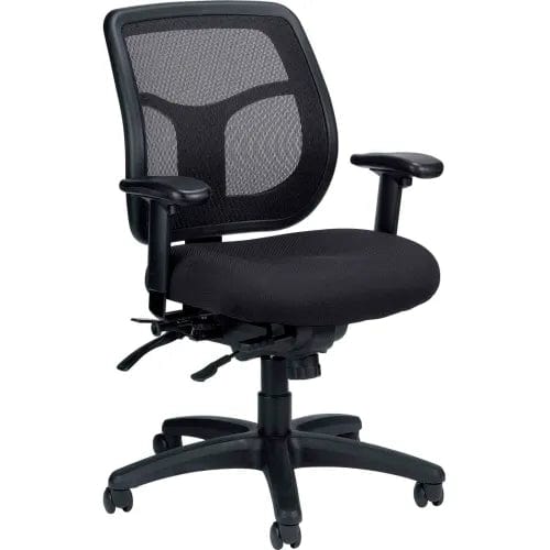 Centerline Dynamics Task & Desk Chairs Multifunction Mesh Task Chair with Seat Slider- Fabric - Black - Apollo Series
