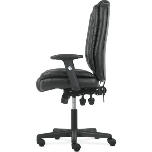 Centerline Dynamics Task & Desk Chairs Sadie High-Back Leather Office Chair - Ergonomic Adjustable - Lumbar Support