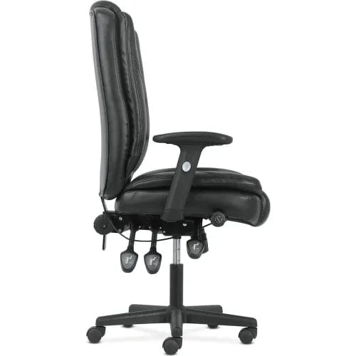 Centerline Dynamics Task & Desk Chairs Sadie High-Back Leather Office Chair - Ergonomic Adjustable - Lumbar Support