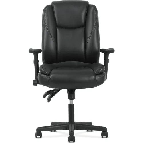 Centerline Dynamics Task & Desk Chairs Sadie High-Back Leather Office Chair - Ergonomic Adjustable - Lumbar Support