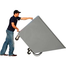 Centerline Dynamics Tilt Trucks Standard Duty Steel Tilt Hopper Truck, 1 Cu. Yd. Cap, 1500 Lbs. Cap, Gray