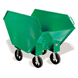 Centerline Dynamics Tilt Trucks Valley Craft® Steel Waste & Chip Truck, 2/3 Cu. Yd. Cap, 2000 Lbs. Cap, Green