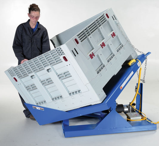 Centerline Dynamics Tilters Vestil Steel Electric Hydraulic Corner Tilters 48 In. x 48 In. 2000 Lb. Capacity