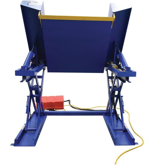 Centerline Dynamics Tilters Vestil Steel Electric Hydraulic Ground Lift Table with Tilt 44 In. x 52 In. 4000 Lb. Capacity