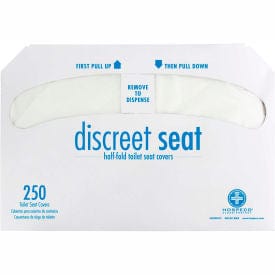Centerline Dynamics Toilet Seat Covers Hospeco Discreet Seat® 1/2 Fold Toilet Seat Covers - 250 Covers/Pack, 20 Packs/Case - DS-5000